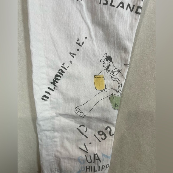 Deadstock NWT Polo Ralph Lauren 32W GI Pant Limited Run Army Pinup Graphic Print - Picture 6 of 16